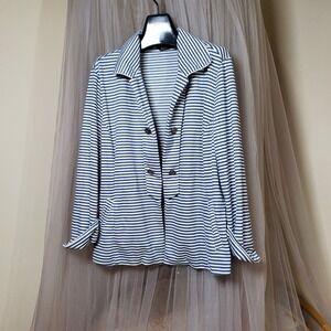 Vtg Toni Morgan Nautical Cardigan Preppy Seaside Grandmacore XL Modern Preppy